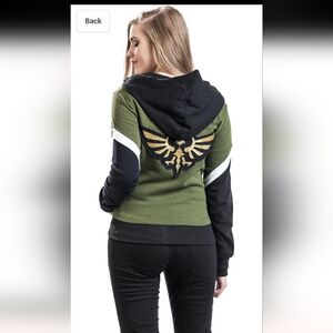 Legend of Zelda Skyward Sword Nintendo Official Cosplay Hoodie Sz XL WOMEN'S